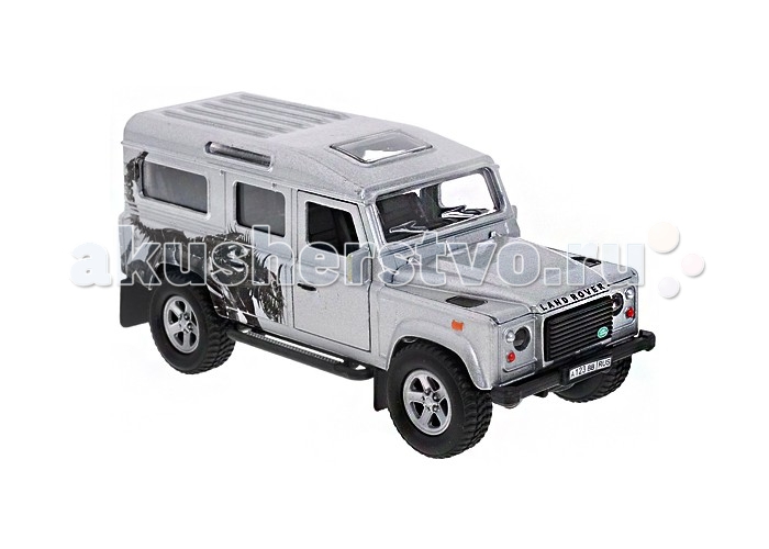 фото Пламенный мотор машинка инерционная landrover defender (свет, звук) 1:32