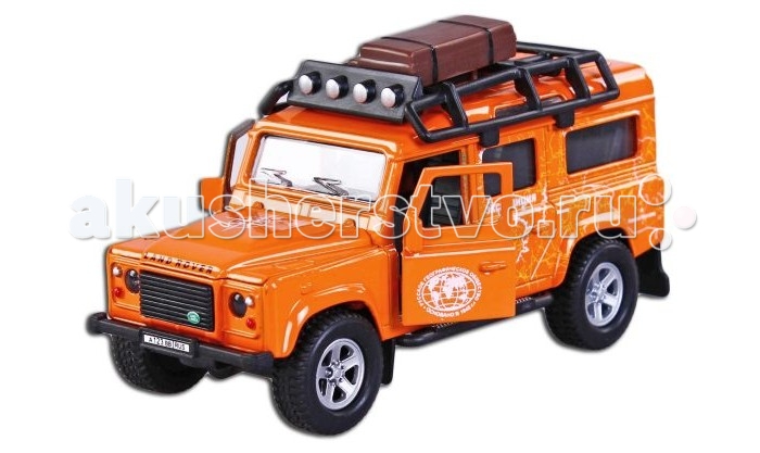 фото Пламенный мотор машинка инерционная внедорожники landrover defender (свет, звук) 1:32