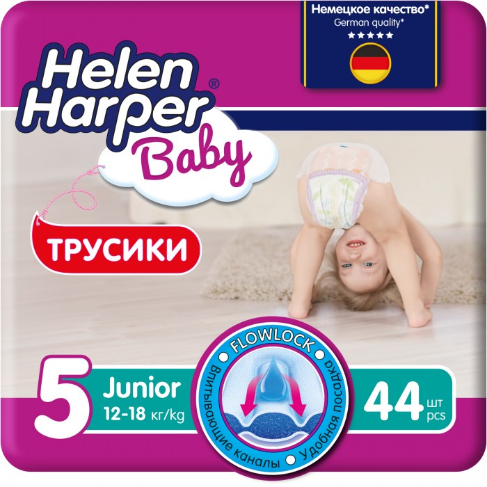 Helen Harper Подгузники-трусики Baby Junior 12-18 кг 40 шт.