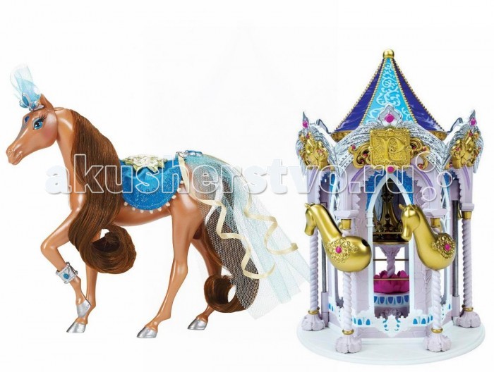 Pony Royal Набор Пони Рояль: карусель и королевская лошадь РосинкаНабор Пони Рояль: карусель и королевская лошадь Росинка Pony Royal Набор Пони Рояль: карусель и королевская лошадь РосинкаНабор Пони Рояль: карусель и королевская лошадь РосинкаОчень яркая и стильная пони-принцесса Росинка знает толк в моде. Ее цвет нежно-голубой. Ее месяц декабрь. Ее камень-талисман, украшающий лоб - голубой цирконий. У пони шикарная грива, которую можно менять, а также расчесывать. С волшебной каруселью Pony Royale ваша пони-принцесса готова к выходу в свет. Волшебная карусель - это такой шкаф для хранения модных аксессуаров и драгоценностей вашей пони. Карусель компактно складывается для удобства хранения. Волшебные Пони-принцессы «Pony Royale» уникальны тем, что они созданы с подчеркнутой женственностью и грациозностью, обычно присущими фешн-куклам. Сделанные из высококачественного пластика, они обладают подвижной головой, а их мягкие гривы и хвосты можно расчесывать. Играя с этими красивыми и изящными лошадками, девочки могут почувствовать себя принцессами, которые заботятся о своих волшебных пони. В наборе: пони-принцесса Росинка, Карусель для нарядов, дополнительные грива и хвост, расческа для укладки гривы и хвоста, 1 юбка. Рост пони 16.5 см.<br>
