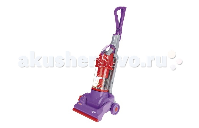 Casdon Пылесос Dyson DC14Пылесос Dyson DC14 Casdon Пылесос Dyson DC14Пылесос Dyson DC14Casdon Пылесос Dyson DC14 Пылесос имеет 2 режима работы, которые выбираются при помощи кнопочки на боковой панели прибора При включении 1-ого режима пылесос зашумит, и в прозрачном контейнере закрутится вихрь разноцветных шариков А если вы выберете 2 режим, то пылесос загудит, и им можно будет собрать мелкий мусор Когда маленькая хозяйка закончит уборку, она сможет очистить контейнер для сбора пыли Пылесос снабжен подвижными колёсиками и удобной ручкой Возраст: от 3 лет Комплект: корпус с кнопкой включения, рифленый шланг, штанга-удлинитель, контейнер для мусора, кусочки мусора. Тип батареек: 4 x C / LR14 1.5V (малые бочонки). Высота пылесоса: 69 см<br>