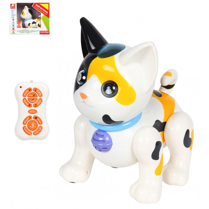 

Интерактивная игрушка S+S Toys Кот с пультом управления на батарейках, Кот с пультом управления на батарейках