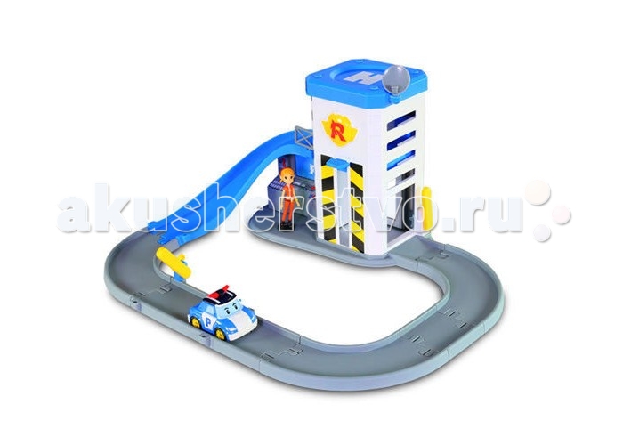 

Робокар Поли (Robocar Poli) Набор Подъемник с металлической машинкой Поли и фигуркой Джин, Набор Подъемник с металлической машинкой Поли и фигуркой Джин