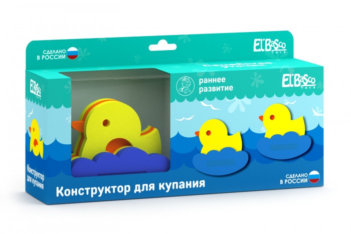 Игрушки для ванны ElBascoToys Игрушка-конструктор для купания Семейство уточек ldcx семейство автомобилей автоматические аберрантные игрушки детские игрушки 5109