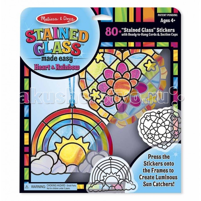 

Melissa & Doug Витраж Сердце и радуга, Витраж Сердце и радуга