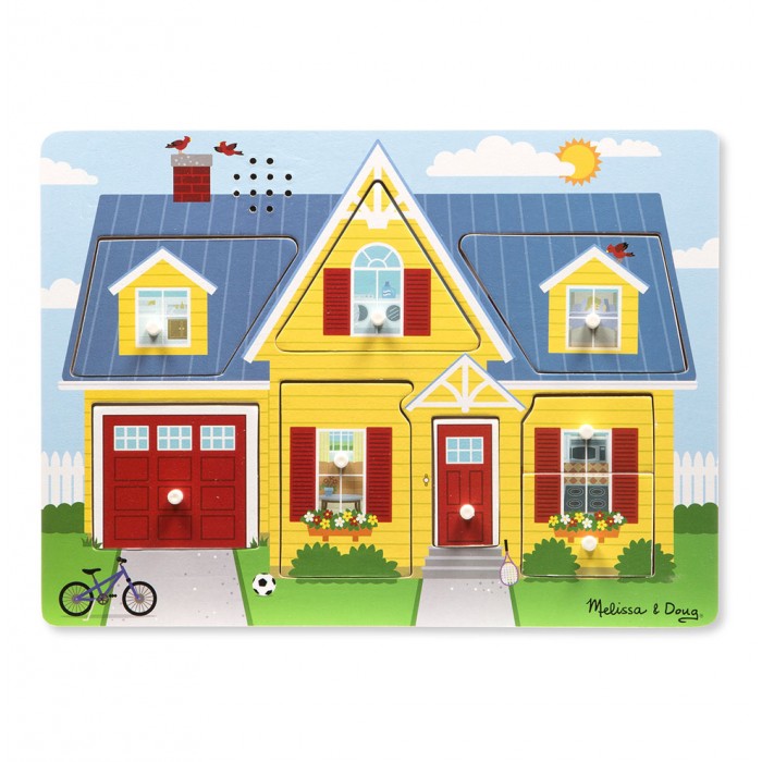 

Melissa & Doug Пазл со звуком Мой дом, Пазл со звуком Мой дом