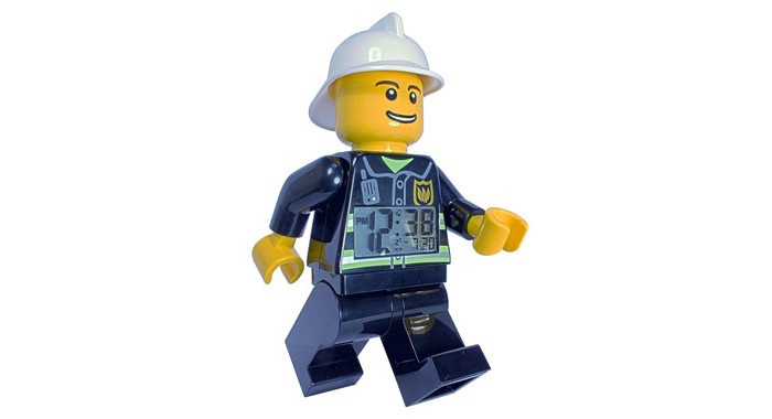 

Часы Clic Time Будильник Lego City минифигура Fireman, Будильник Lego City минифигура Fireman