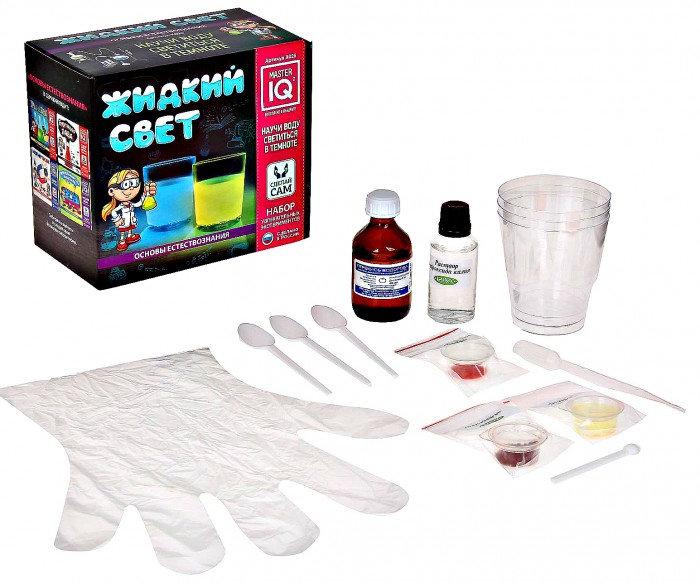 Каррас Набор увлекательных экспериментов Жидкий свет X026