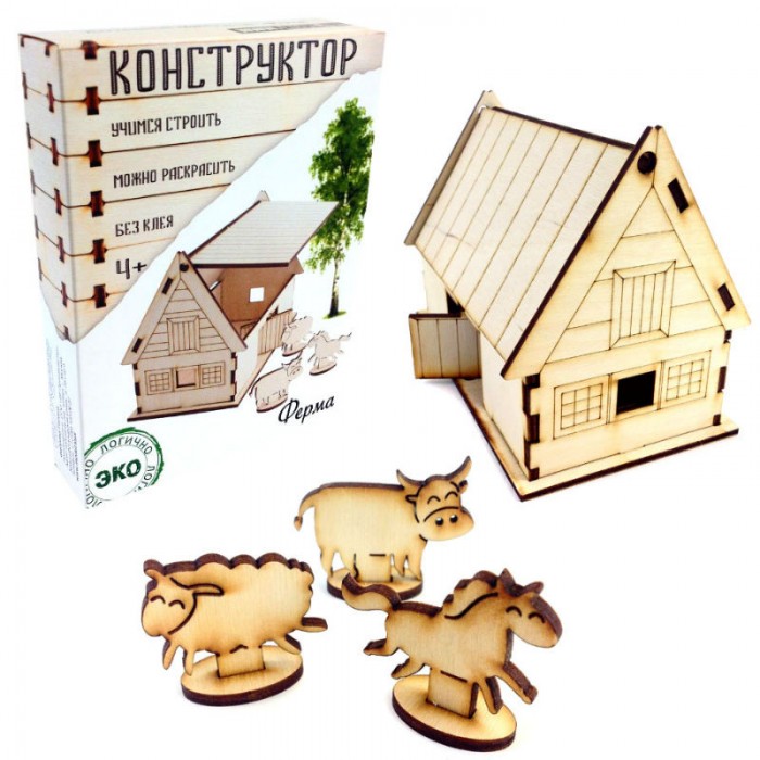 Конструкторы Model Toys Деревянный Ферма Dom 5 головоломки toys lab деревянный лабиринт веселая ферма