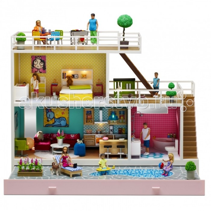 

Lundby Кукольный домик Стокгольм и 8 наборов мебели