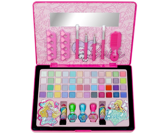 Markwins Большой набор детской декоративной косметики Barbie в кейсе