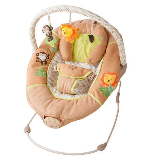 Summer Infant Шезлонг Swingin SafaryШезлонг Swingin Safary Summer Infant Шезлонг Swingin SafaryШезлонг Swingin SafarySummer Infant Шезлонг Swingin Safary Шезлонг Summer Infant Swingin Safary - это безопасное и комфортное место для сна и отдыха малыша, в зависимости от его настроения. Колыбельные, звуки природы и легкое покачивание - успокоят малыша, а веселые игрушки развлекут его пока он бодрствует. Особенности: Есть 15 минутный таймер Большое спальное место люльки оборудовано съемной поддерживающей подушкой для головы и 3-точечным ремнем Люлька легко собирается и разбирается Благодаря нейтральной расцветки люлька хорошо подойдет к любой детской комнате<br>