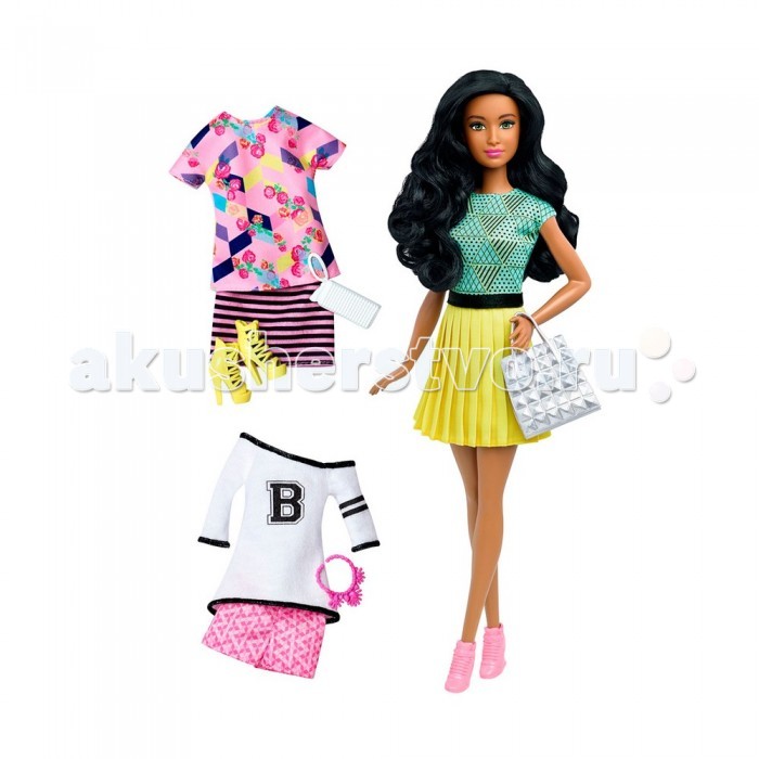 

Barbie Кукла Барби в желтой юбке с набором одежды