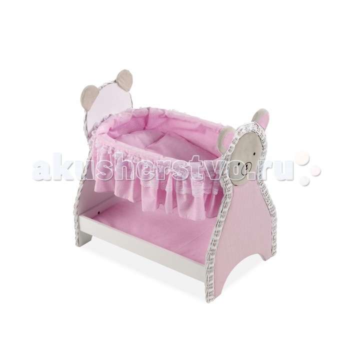Кроватка для куклы Arias Деревянная Elegance 52 см