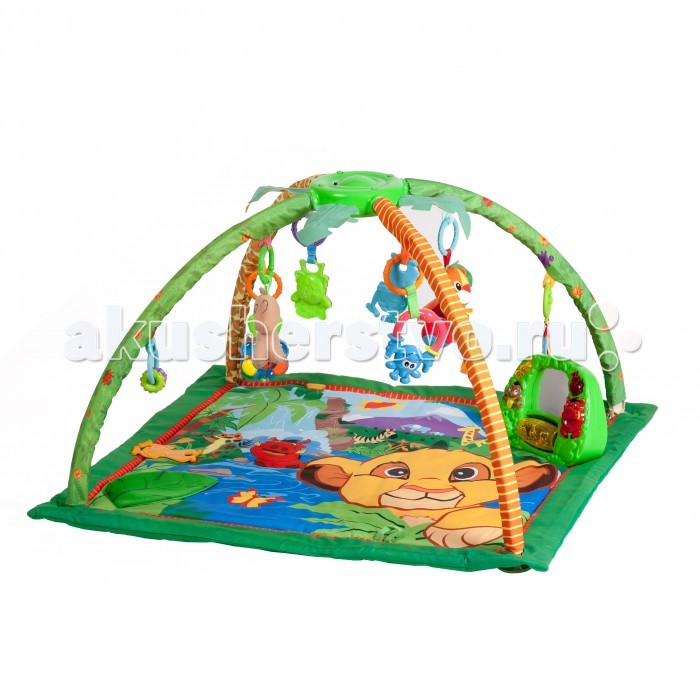 Развивающий коврик FunKids Animal Play Gym 8507Animal Play Gym 8507 Развивающий коврик FunKids Animal Play Gym 8507Animal Play Gym 8507FunKids Развивающий музыкальный игровой коврик для новорожденного Animal Play Gym 8507 в компании с веселыми друзьями, танцующими вокруг, ваш ребенок никогда не заскучает и всегда будет находиться в отличном настроении. Музыкальная игрушка содержит в себе до 5 минут меняющейся музыки. Музыкальный блок развивающего коврика расположен на стыке дуг с игрушками. Особенности: Разнообразные звуки учат ребенка слушать и слышать Части коврика с разными структурами развивают тактильные ощущения при прикосновении Различные способы нахождения на коврике во время игры развивают координацию движения Веселая музыка развивает музыкальные способности ребенка Укрепляйте ножки и ручки потягиваясь и толкаясь Многочисленные картинки учат различать очертания и формы Размер 85 см х 80 см Высота игровой дуги - 45 см. Подвесные игрушки на дугах коврика съемные - их можно использовать в коляске и в автомобиле во время нахождения в автокресле. Мягкие части коврика можно стирать в машине и сушить на воздухе. Пластиковые части - протирать влажной тканью.<br>