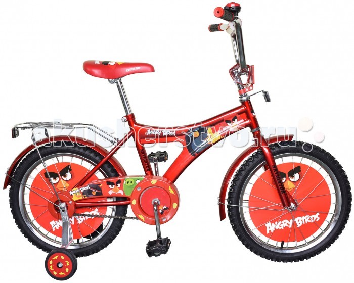 Велосипед двухколесный Navigator Angry Birds AB-1-тип 16Angry Birds AB-1-тип 16 Велосипед двухколесный Navigator Angry Birds AB-1-тип 16Angry Birds AB-1-тип 16Велосипед двухколесный Navigator Angry Birds AB-1-тип 16 подарит радость вашему ребенку. Особенности: Однокомпонентный кареточный узел Камеры из натуральной резины Стальные обода Покрышки 16 х 2,125 Задний ножной тормоз Вставки в колесах Щиток на руле со сменными вставками Страховочные колеса с декоративной вставкой Звонок Возраст от 5 до 7 лет<br>