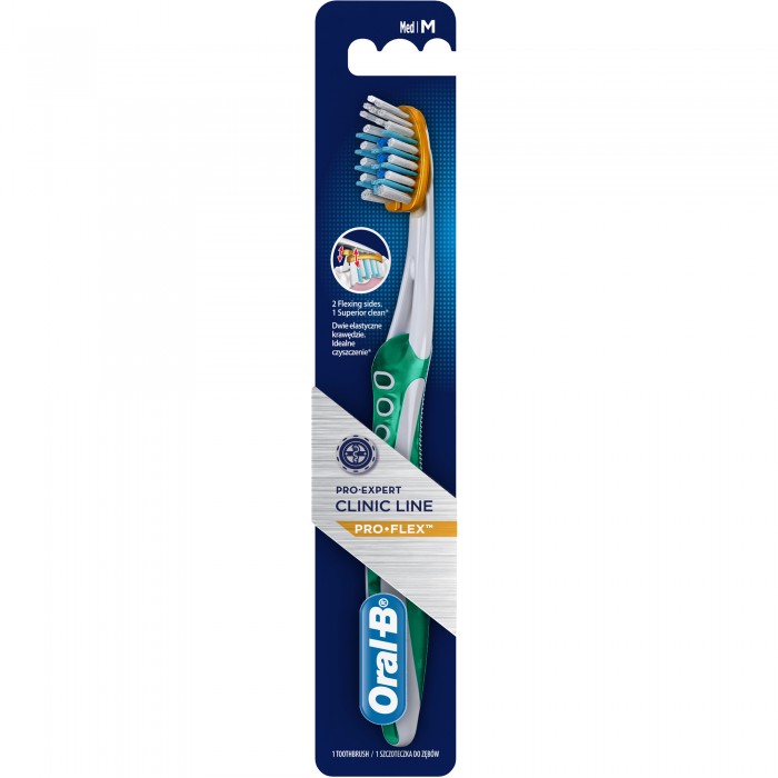 Гигиена полости рта Oral-B Pro-Expert Clinic Line Pro-Flex 38 Зубная щетка средняя oral b зубная щетка pro expert clinic line ортодонтическая мягкая цвет голубой