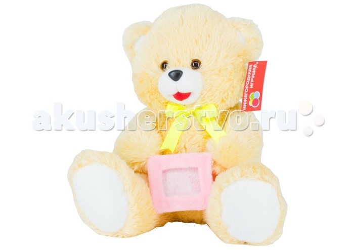фото Мягкая игрушка Нижегородская игрушка Медведь с рамкой малый 44 см