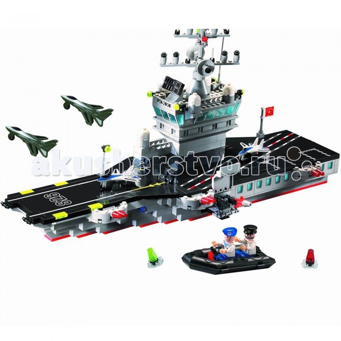 

Конструктор Enlighten Brick Морской бой 826 Авианосец 508 деталей