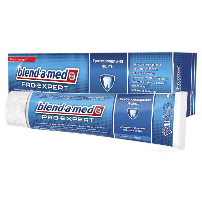 Гигиена полости рта Blend-a-med Зубная паста ProExpert Профессиональная защита Свежая Мята 100 мл гигиена полости рта blend a med зубная паста анти кариес здоровая белизна 100 мл