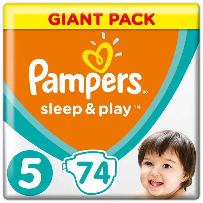 фото Pampers Подгузники Sleep & Play Junior р.5 (11-16 кг) 74 шт.