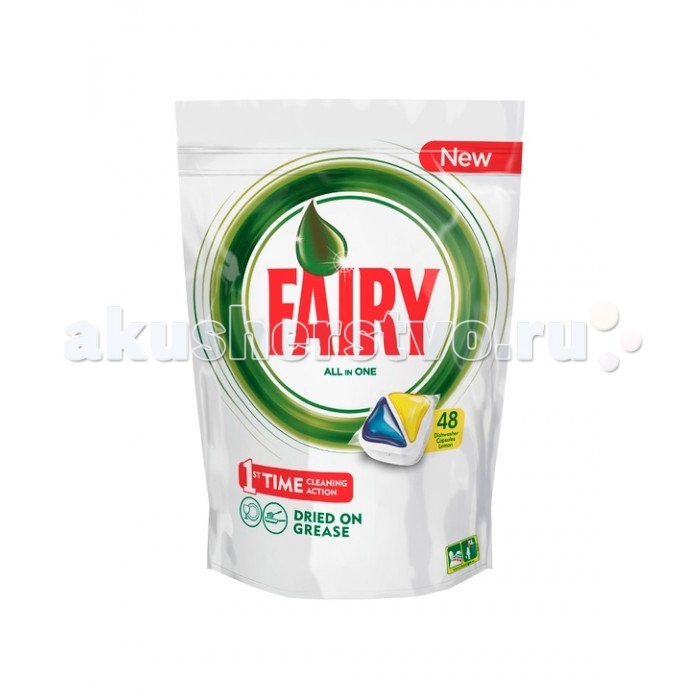 фото Fairy P&G All in 1 Средство для мытья посуды в капсулах д/автоматических посудомоечных машин Лимон 48шт