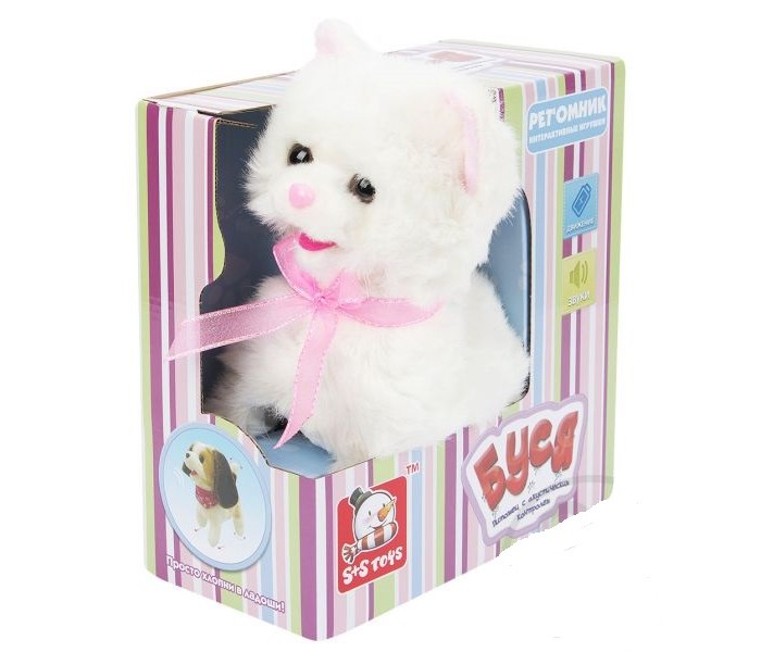 

Интерактивная игрушка S+S Toys Кошечка белая, Кошечка белая
