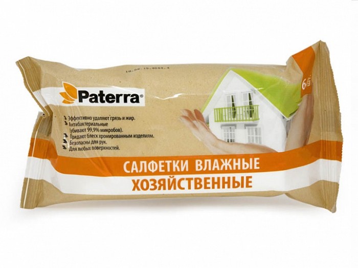 Салфетки Paterra Влажные салфетки хозяйственные 64 шт. paterra