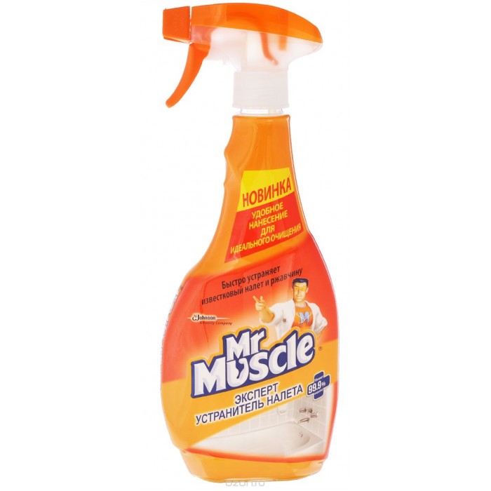 Бытовая химия Mr Muscle Устранитель налета для удаления известкового налета и ржавчины курок 500 мл