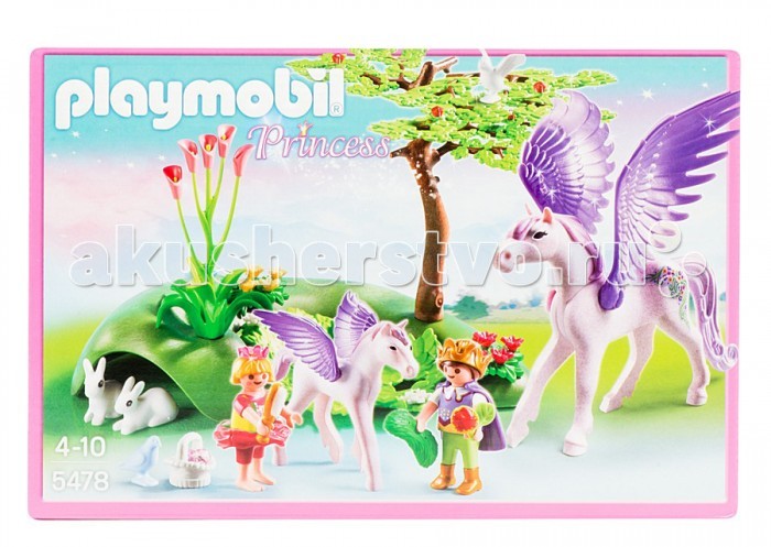 

Конструктор Playmobil Замок кристалла: Королевские дети и маленький пегас