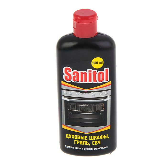 Бытовая химия Sanitol Средство для чистки духовых шкафов, свч, грилей 250 мл