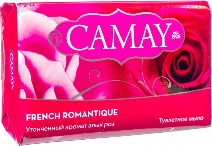 Косметика для мамы Camay Мыло твердое Романтик 4 х 75 г косметика для мамы camay дезодорант антиперспирант стик романтик 40 мл