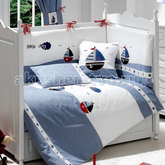 фото Комплект в кроватку fiorellino marine 120x60 (5 предметов)