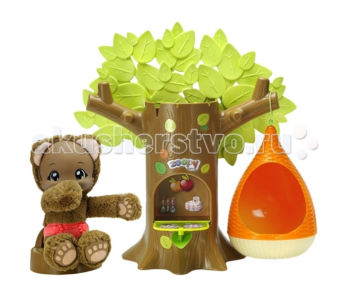 

Zoopy Игровой набор Дерево с гнездом и мишкой (свет, звук)