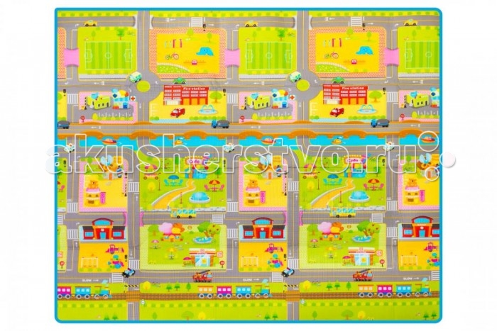 

Игровой коврик Parklon Складной Дороги Multi-Purpose 180x200x0.4 см