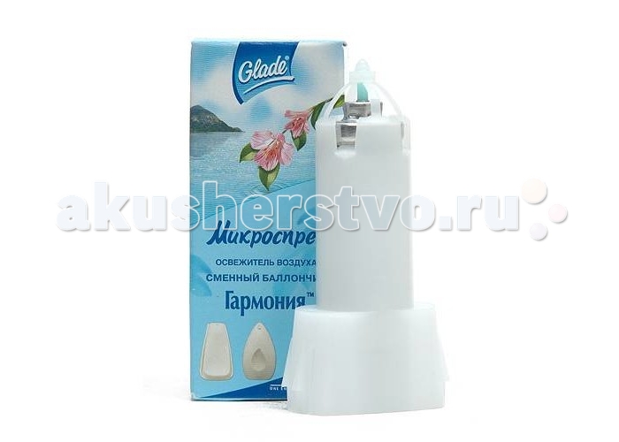 Бытовая химия Glade Освежитель воздуха Гармония микроспрей запасной блок 10 мл освежитель воздуха glade микроспрей гранат и клюква сменный баллон 10 мл