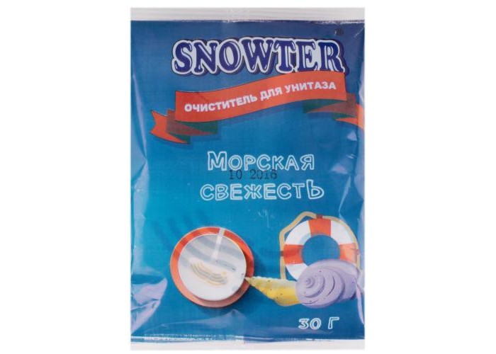 Бытовая химия Snowter Очиститель для унитазов Морская свежесть подвеска 30 г гигиенические блоки и таблетки для унитазов