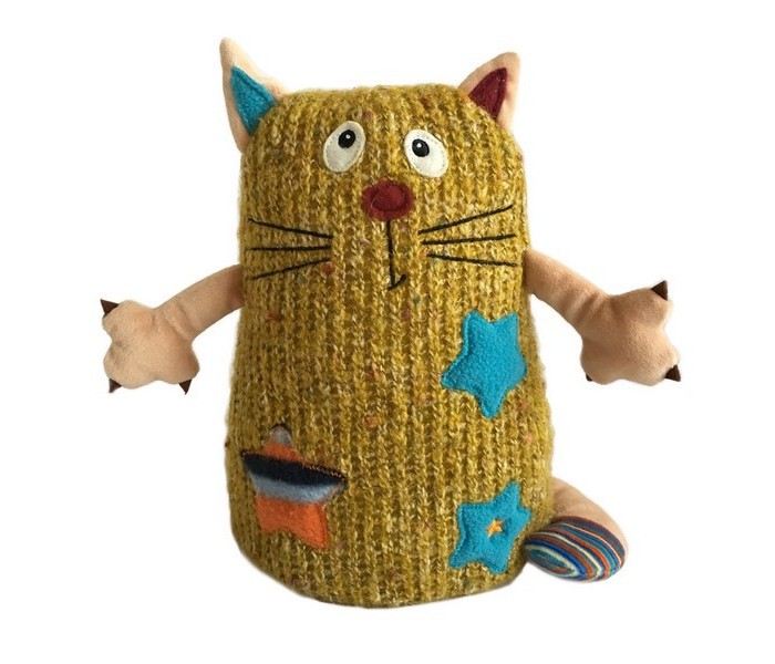 

Мягкая игрушка Gulliver Кот Котейка 15 см желтый, Кот Котейка 15 см желтый