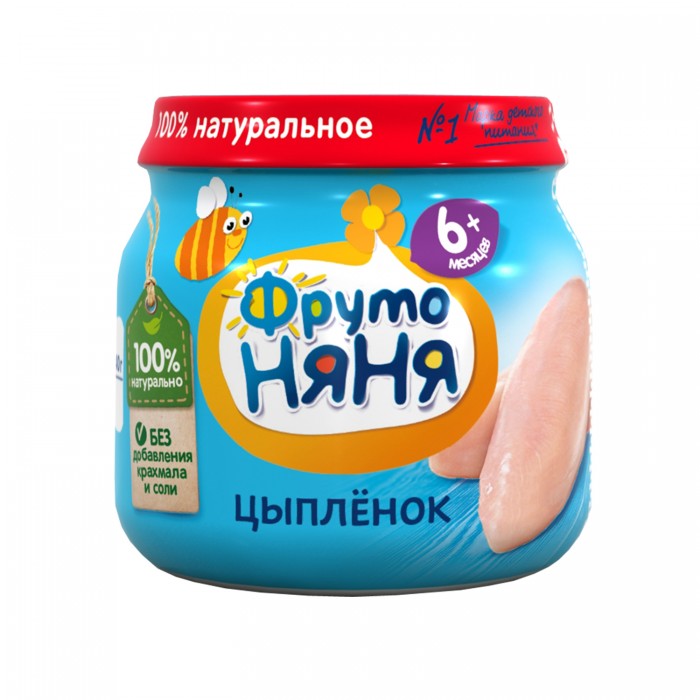 Пюре ФрутоНяня Пюре из цыпленка с 6 мес., 80 г пюре фрутоняня пюре из цыпленка с 6 мес 80 г