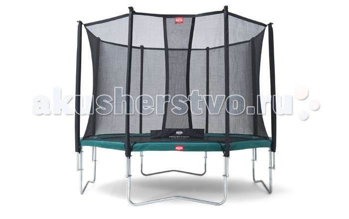 Berg Батут Favorit 430 + сетка Comfort 430Батут Favorit 430 + сетка Comfort 430 Berg Батут Favorit 430 + сетка Comfort 430Батут Favorit 430 + сетка Comfort 430Berg Батут Favorit 430 + сетка Comfort 430 обеспечивающей максимальную безопасность во время использования. Прекрасно подходит для частного использования. В целях максимальной безопасности все пружины закрыты защитными матами. Особенности: батут 35.14.07.06 + сетка 35.74.14.01 диаметр 430 пружины GoldSpring Solo толщина защитного мата 20 мм над рамой и 10 мм над пружинами сетка: самозакрывающийся вход, опоры сетки закрыты защитным рукавом из плотного поролона.<br>