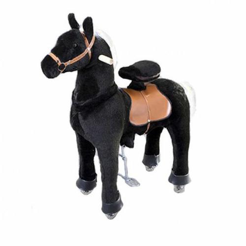 Каталка Ponycycle Черная лошадка средняя 4181