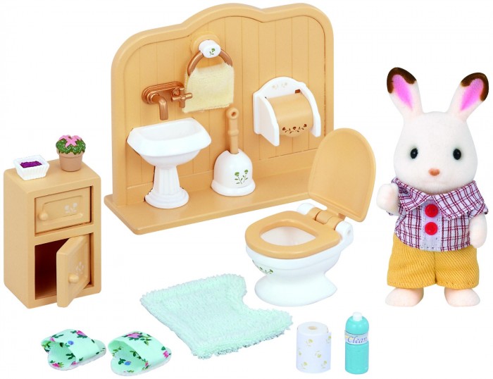 Игровые наборы Sylvanian Families Игровой набор Братик и туалетная комната sylvanian families набор ванная комната мини
