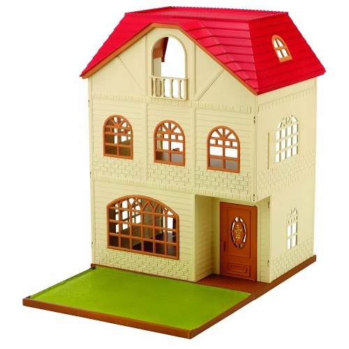 Sylvanian Families Трехэтажный домТрехэтажный дом Sylvanian Families Трехэтажный домТрехэтажный домВ набор Sylvanian Families 2745 входит большой дом с черепичной крышей, полукруглыми окнами с декоративными решетками и небольшим балконом. В доме 3 этажа — два просторных и мансарда поменьше под самой крышей поменьше под крышей. На верхнем этаже есть маленький балкон. Перемещаться между этажами можно с помощью лестниц. Задняя стенка у дома отсутствует — удобно играть внутри. Пол между третьим и вторым этажами можно вынуть, перевернуть зеленой стороной вверх и использовать как садик или стоянку для машин. Внимание: зверюшки в набор не входят. Сказочный мир игровых наборов Sylvanian Families разнообразен - это всевозможные зверюшки, у каждого из которых есть собственный дом, семья, работа. Состав семей в игровых наборах Sylvanian Families не ограничивается стандартным «папа, мама, ребенок», здесь есть даже бабушки и дедушки. Герои игровых наборов Sylvanian Families разнообразны: кролики, еноты, медведи, мыши, ежи, белки и многие другие. Однако разнообразием героев мир игрушек Sylvanian Families не ограничивается. Дома, предметы мебели, игрушечная еда и многие другие аксессуары представлены в ассортименте игрушек Sylvanian Families.<br>
