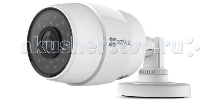 Ezviz Уличная IP-камера C3C PoEУличная IP-камера C3C PoE Ezviz Уличная IP-камера C3C PoEУличная IP-камера C3C PoEEzviz Уличная IP-камера C3C PoE - компактная уличная IP-камера с HD качеством видео и ИК-подсветкой до 30 м. Особенности: данная модель имеет простую систему крепления высокий уровень влаго- и пылезащиты, благодаря чему может быть установлена в любом подходящем месте, легко перенесет непогоду и температурные перепады работает как от блока питания, так и от Ethernet-кабеля имеет широкий угол обзора и оборудована ИК-подсветкой до 30м для съемки в ночное время суток детектор движения фиксирует любые изменения и оповещает об этом пользователя прямую трансляцию происходящего можно посмотреть со смартфона или планшета, подключившись к устройству через приложение возможна запись видео на microSD-карту до 128 Гб Технические характеристики: разрешение матрицы- 1.0 Мп размер и тип сенсора- 1/3 CMOS разрешение- 1280x720 фокусировка- фиксированная объектив 2.8 мм чувствительность: 0.02 лк (F2.0,AGC вкл), 0 лк с IR частота кадров в режиме видео- 25 угол обзора- 92° по горизонтали, 114° по диагонали интерфейс- LAN длина кабеля- 40 см дальность действия ИК: до 30 метров формат записи видео: H.264 поддержка карт памяти: MicroSD до 128ГБ WDR (широкий динамический диапазон - съемка в условиях яркого света) простая настройка через облако EZVIZ двойное шифрование записи рабочая температура: от - 30°С до +60°С Размеры: 176.3 x 83.5 x 69.8 мм<br>