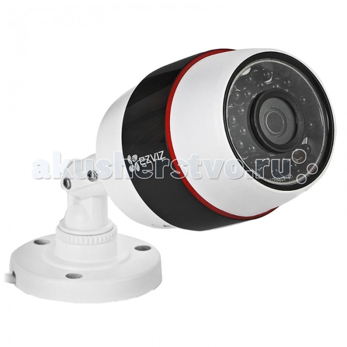 Ezviz Уличная IP-камера C3S PoE Full HDУличная IP-камера C3S PoE Full HD Ezviz Уличная IP-камера C3S PoE Full HDУличная IP-камера C3S PoE Full HDEzviz Уличная IP-камера C3S PoE Full HD обеспечивает качественную съемку вне помещения в любое время года. Благодаря специальному и удобному креплению может быть расположена в любых местах, подходящих пользователю. Особенности: передает изображение и получает электропитание по Ethernet кабелю, используя при этом протокол PoE снимает видео с разрешением Full HD 1920×1080 и HD1280×720 объектив с фокусным расстоянием 4 мм предоставляет угол обзора 107.5° формат записи видео: H.264 улучшенное качество записи достигается путем применения различных современных функций автокоррекции. Среди них 3D-DNR фильтр, подавляющий шумы, управление электронным затвором и компенсация заднего света BLC и другие наличие детектора, который обнаруживает движение и запускает автоматическую запись на устройство встроен механический ИК-фильтр ИК-подсветка с довольно большой дальностью действия до 30 м полученное видео можно просматривать онлайн через специальное приложение для устройств iOS или Androind. В это же приложение приходит оповещение от камеры в случае возникновения тревожных событий простая настройка через облако EZVIZ Технические характеристики: 1/2,7 Progressive Scan CMOS-матрица разрешение матрицы- 2.0 Мп объектив- 4мм чувствительность- 0,02 лк при открытой диафрагме F2.0 скорость записи составляет 25 к/с, а скорость механического затвора -1/30 с температурный режим- от −30°C до +60°C для питания необходим источник тока DC 12В ±10% Размеры: 176.3 x 83.5 x 69.8<br>