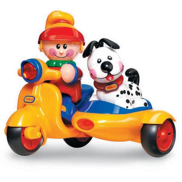 

Развивающая игрушка Tolo Toys Мопед с коляской
