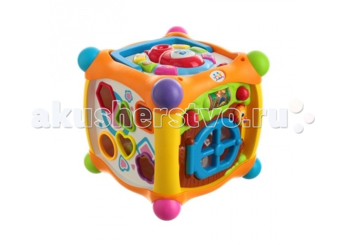 фото Huile toys игровой центр для малышей куб со световыми и звуковыми эффектами