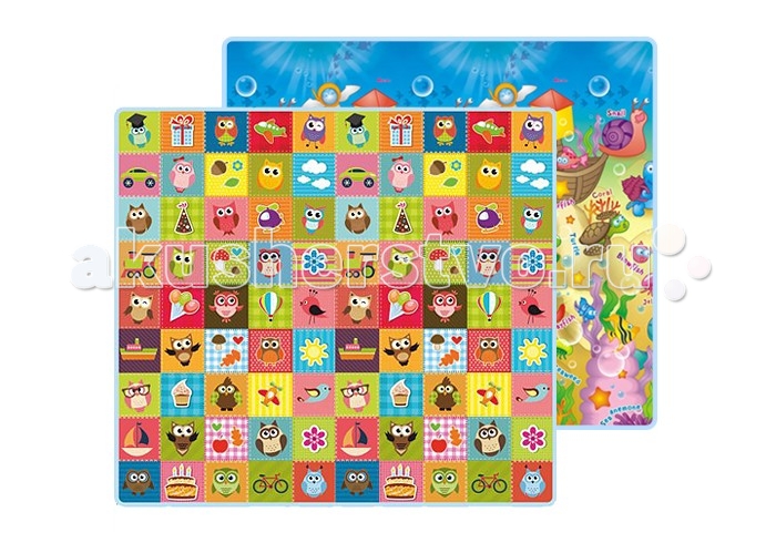 Игровой коврик Mambobaby Морские жители и Совята двусторонний 200 х 180 х 1 смМорские жители и Совята двусторонний 200 х 180 х 1 см Игровой коврик Mambobaby Морские жители и Совята двусторонний 200 х 180 х 1 смМорские жители и Совята двусторонний 200 х 180 х 1 смMambobaby Детский развивающий коврик Морские жители и Совята двусторонний - это отличное дополнение для покрытия в детской комнате для игры и развития вашего ребенка. На нем можно ползать, прыгать, строить сооружения. Легко застелить любую площадь и организовать для ребенка интересное, яркое, комфортное и безопасное пространство. Особенности: Изготовлен из безопасных материалов, не выделяющих токсинов и не имеющих запаха Непромокаемый, теплоизолирующий, бесшовный, больших размеров, с богатой палитрой цветов Стимулирует развитие детского зрения и интеллекта Суперлегкий, сворачивающийся, удобный в переноске, безопасный и комфортный Это идеальная площадка для ползания, игр и развития Вашего малыша Способы применения: для ползания, игр, защиты от влажности, использования в качестве подстилки на природе, на пикнике, на рыбалке и т.д. Размер: 200 х 180 х 1 см<br>