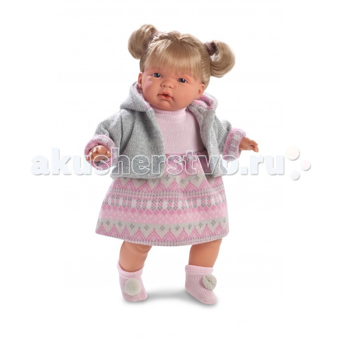 Llorens Кукла Рут 38 смКукла Рут 38 см Llorens Кукла Рут 38 смКукла Рут 38 смLlorens Кукла Рут 38 см. Кукла из ПВХ с мягконабивным туловищем с наполнителем из синтетического волокна. Кукла умеет плакать и говорить мама, папа. Одета в белое платье, розовую кофточку, носочки. К кукле прилагается соска. Если вынуть соску изо рта куклы, то она начинает плакать. Для того чтобы она перестала плакать - поместите соску в рот куклы. Глазки у куклы не закрываются. На личике имеются веснушки. Волосы прошиты по всей голове. Упакована в подарочную упаковку.<br>