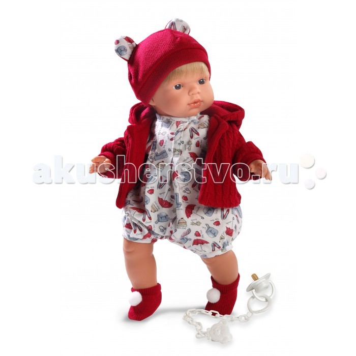 Llorens Кукла Саша L 38535 38 смКукла Саша L 38535 38 см Llorens Кукла Саша L 38535 38 смКукла Саша L 38535 38 смLlorens Кукла Саша L 38535 38 см. Кукла из ПВХ с мягконабивным туловищем из синтетического волокна. Без механизмов и звуковых эффектов. Кукла одета в светлое боди с красной кофточкой, шапочку, носочки. К кукле прилагается соска. Глазки у куклы не закрываются. Упакована в подарочную упаковку.<br>